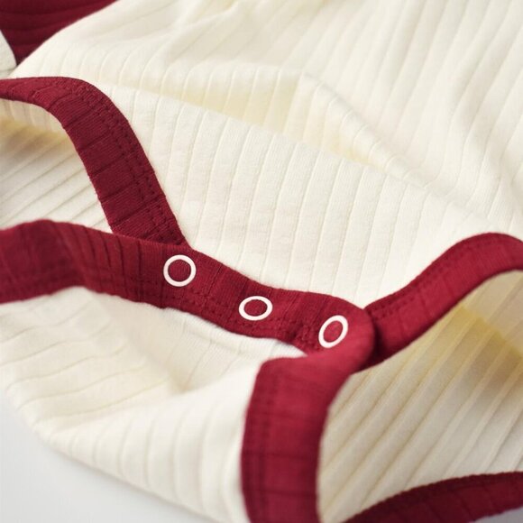 %100 Organic Ribana 2 Pcs Baby Short Sleeve Body Set - Picture 6 of 6